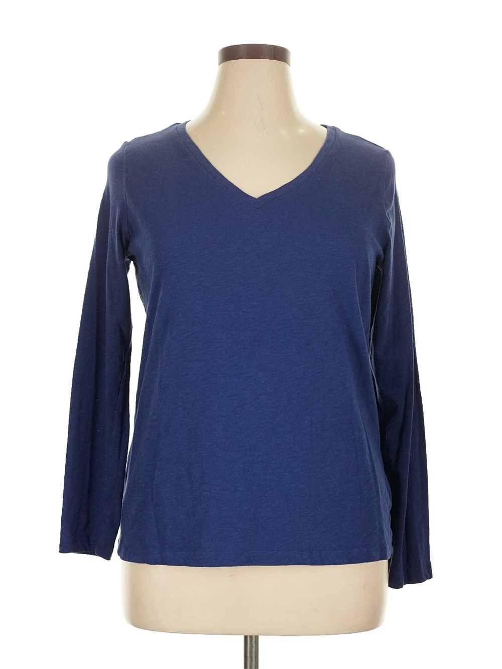 Sonoma Navy V-Neck Long Sleeve Tee